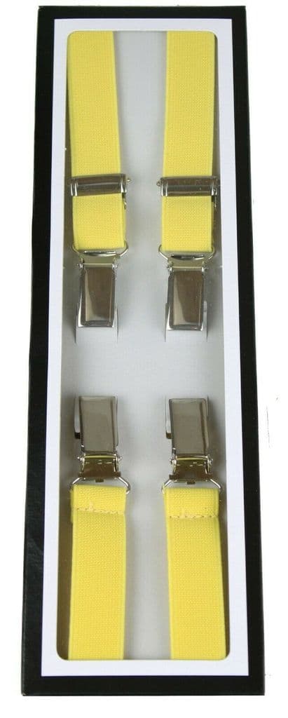 Relco Narrow .65 inch (1.7cm) Braces Suspenders Skin Mod Punk 11 Colours
